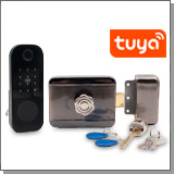 TUYA/Wi-Fi биометрический накладной электромеханический замок «HDcom AX165-Tuya»