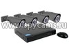 Готовый 8mp-4k набор уличного видеонаблюдения через интернет: SKY-2704-8M + KDM 227-V8 (4 уличные камеры с вариофокальным объективом и видеорегистратор)